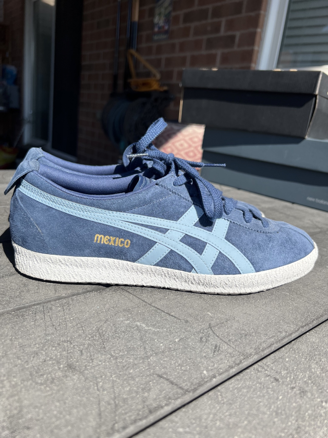 Onitsuka Tiger Mexico 66 Shoes, Blue suede