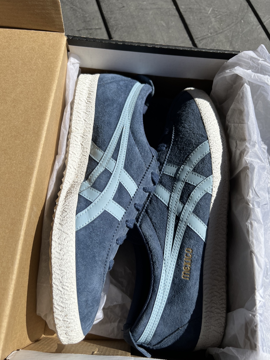 Onitsuka Tiger Mexico 66 Shoes, Blue suede - photo 5