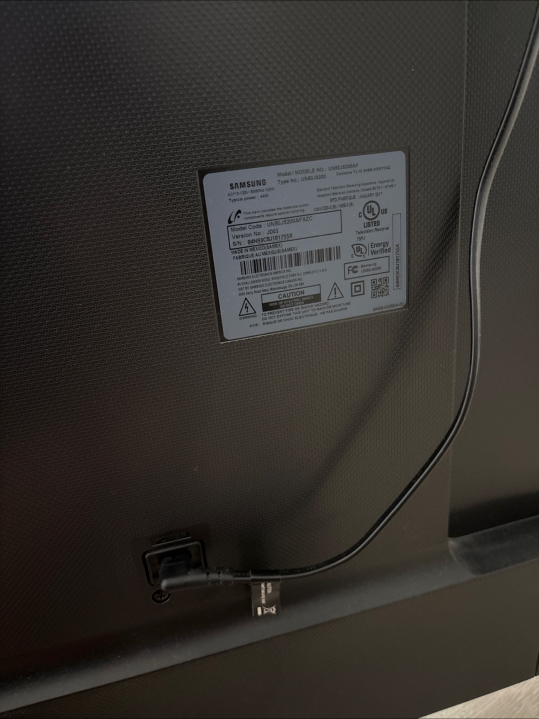 Samsung UN50J6200AFXZC 50" TV - photo 3