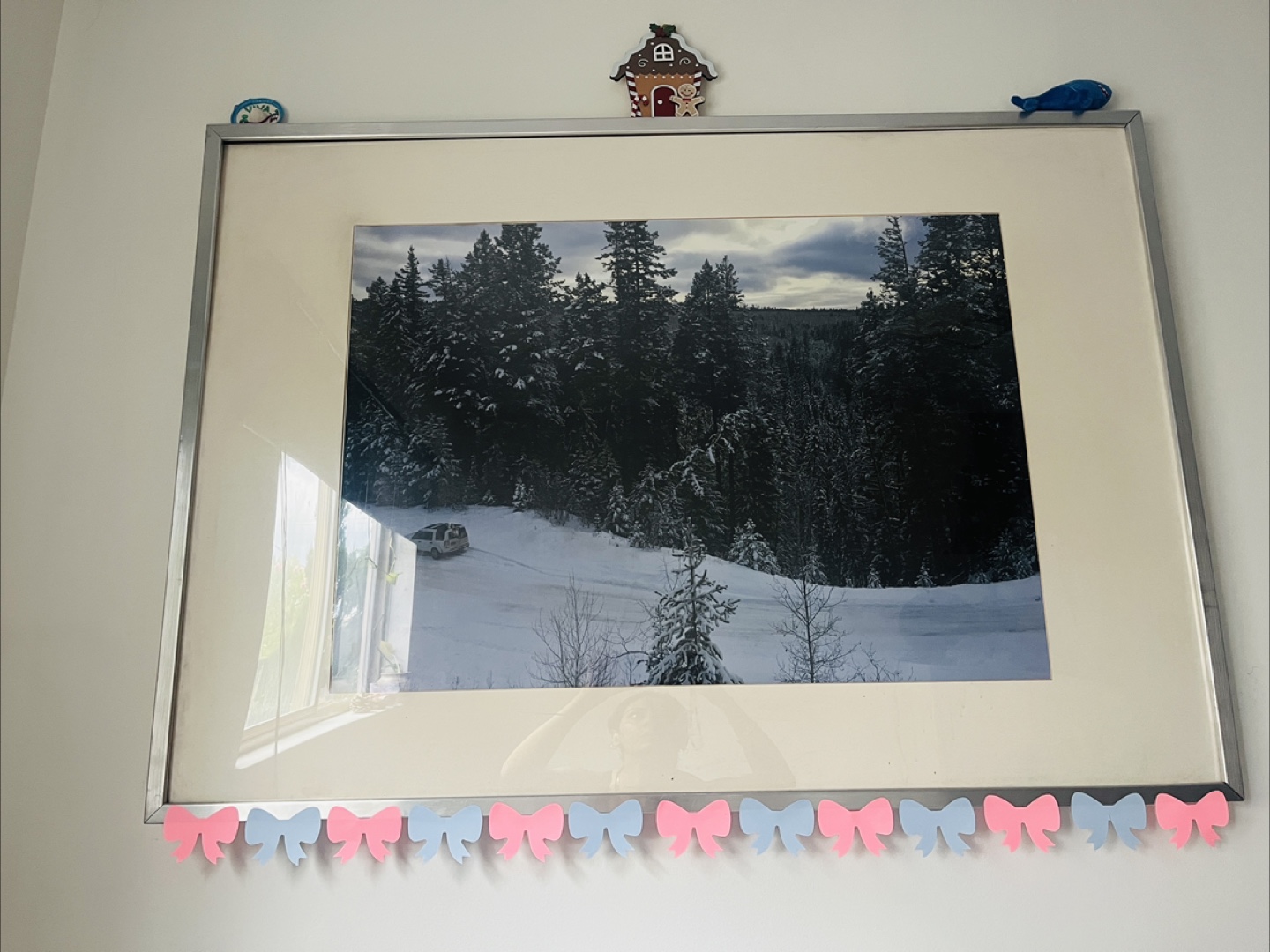 Framed poster