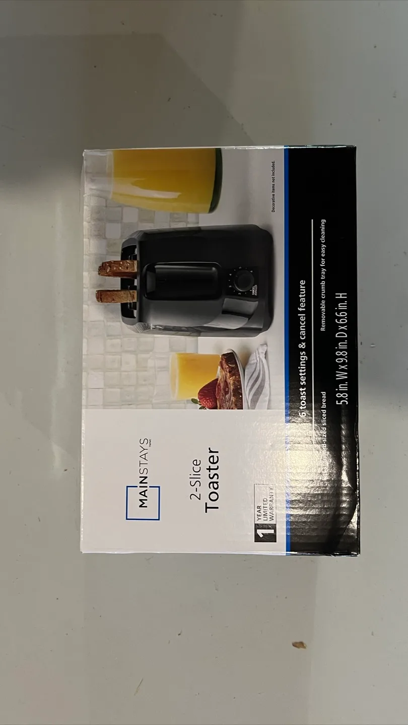 New Mainstays 2-Slice Toaster thumbnail