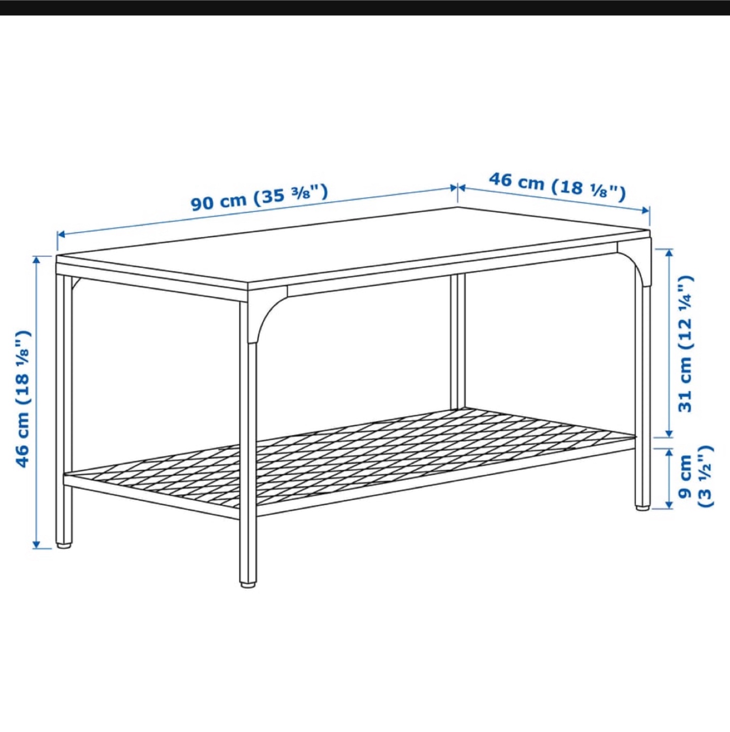 IKEA Fjallbo Coffee Table - Brown/Black - photo 3
