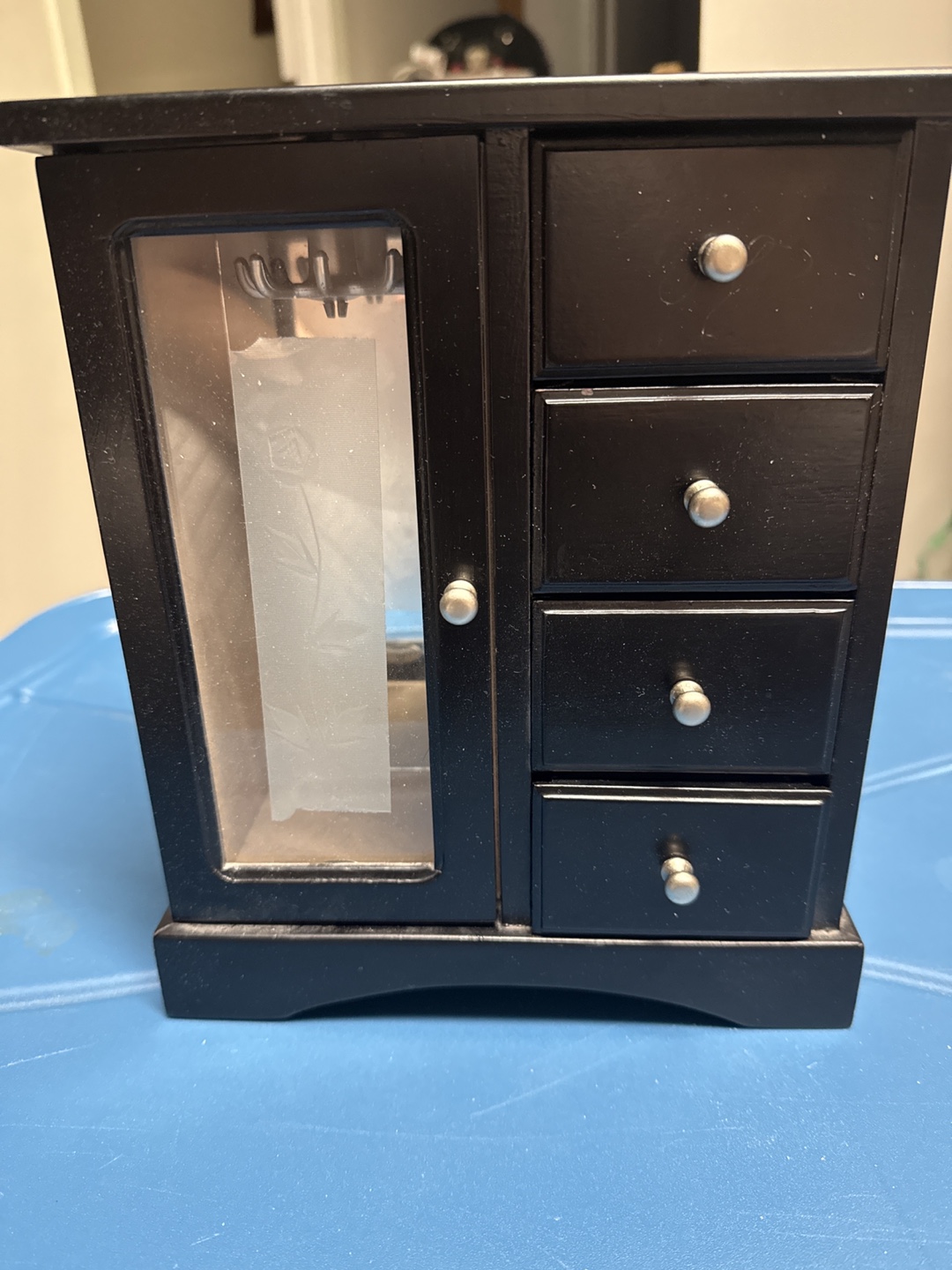 Black Jewelry Box Cabinet