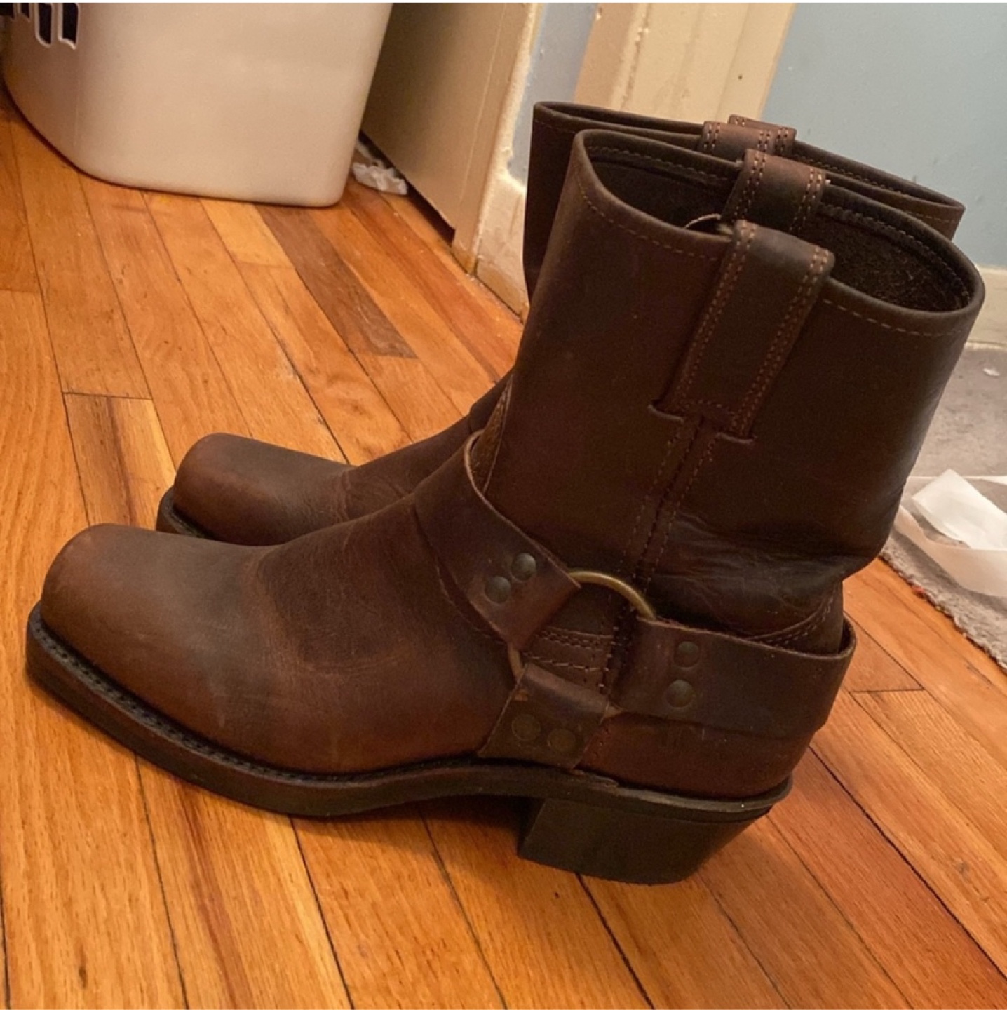 Frye Women's Brown Leather Harness Horseback Riding Boots