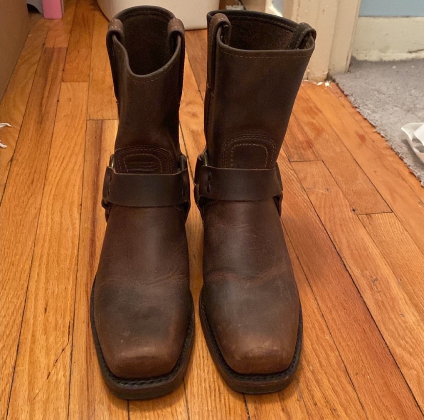 Frye Women's Brown Leather Harness Horseback Riding Boots - photo 3