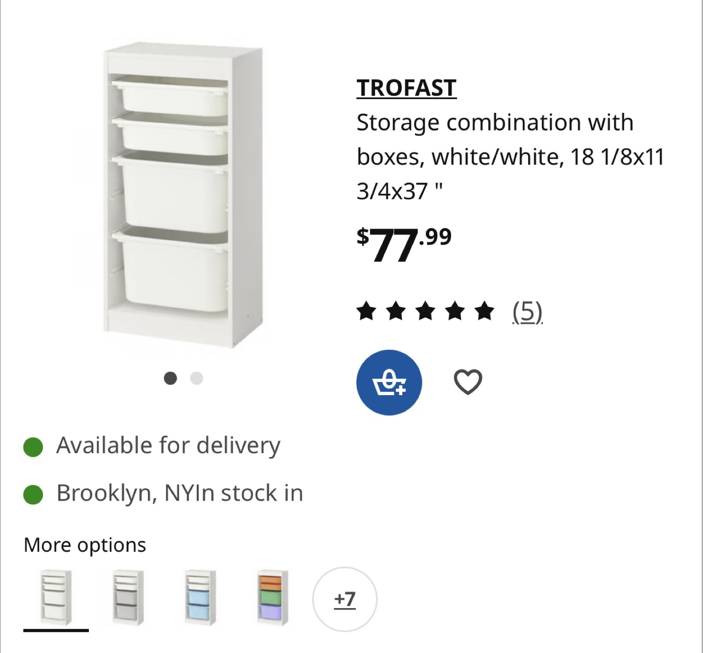 Ikea Storage with boxes - photo 3