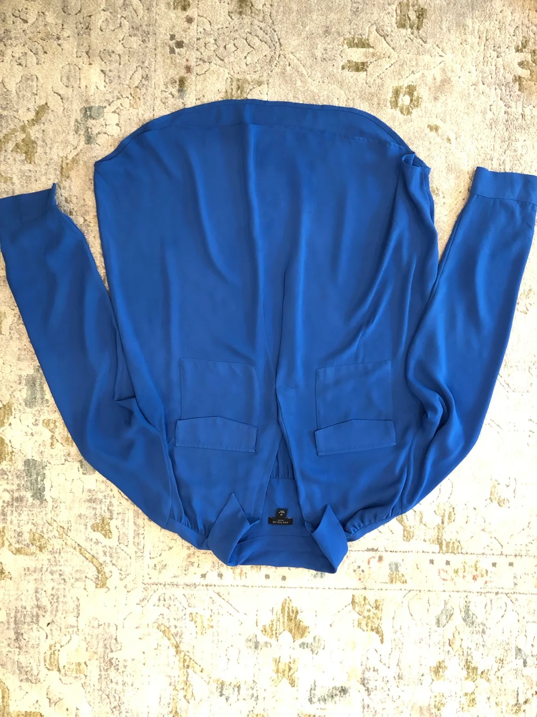Ann Taylor Petite Blue Blouse - Size MP thumbnail