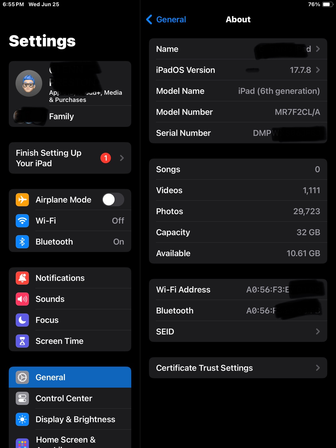 Apple iPad 6th Generation - 32GB