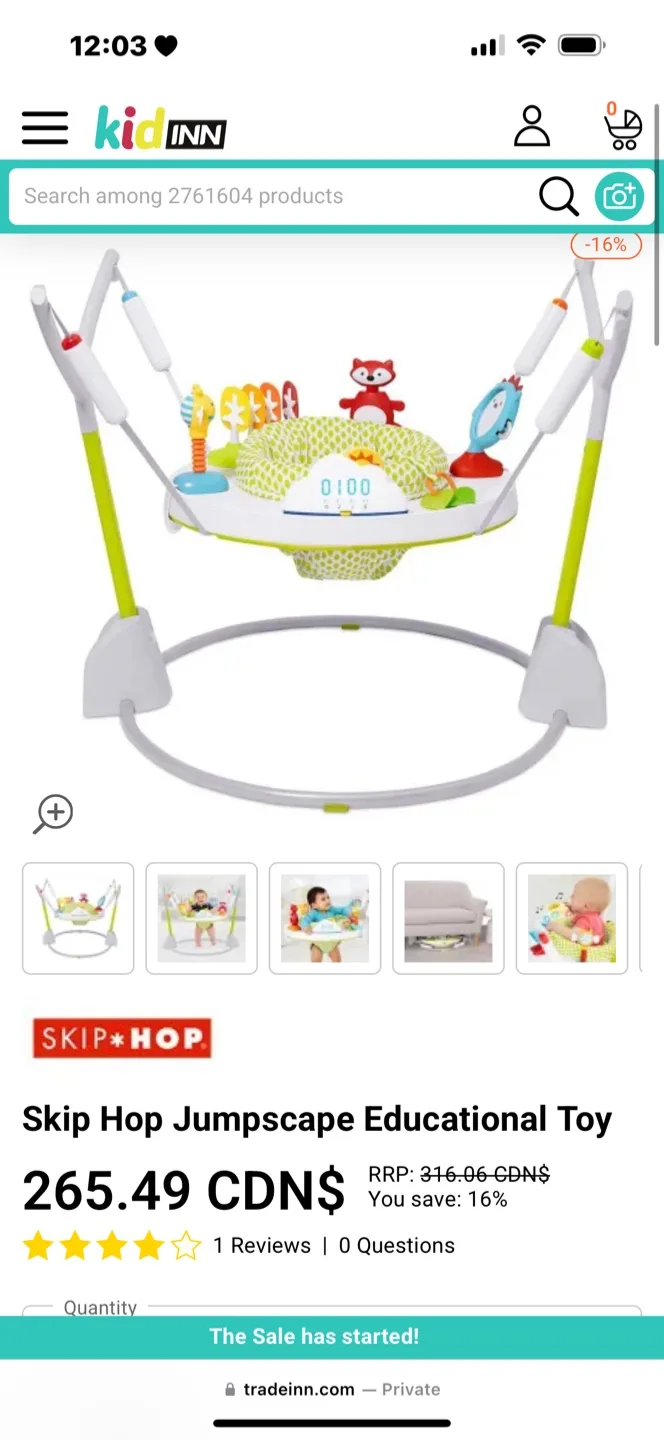 Skip Hop Jumpscape Educational Toy thumbnail