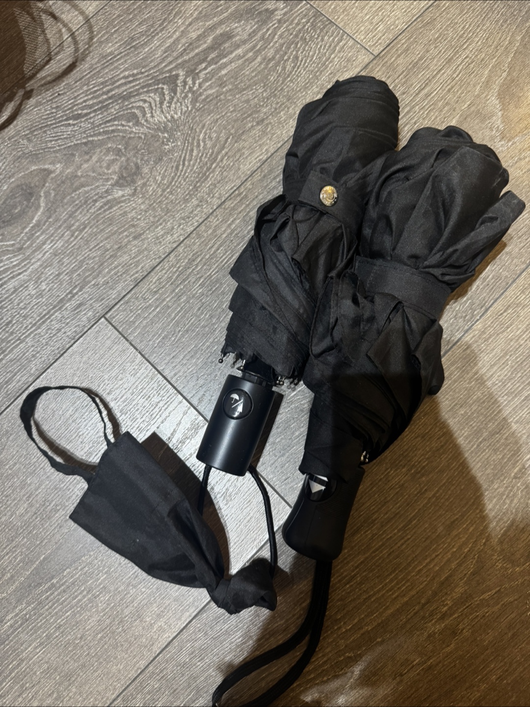 two automatic umbrellas