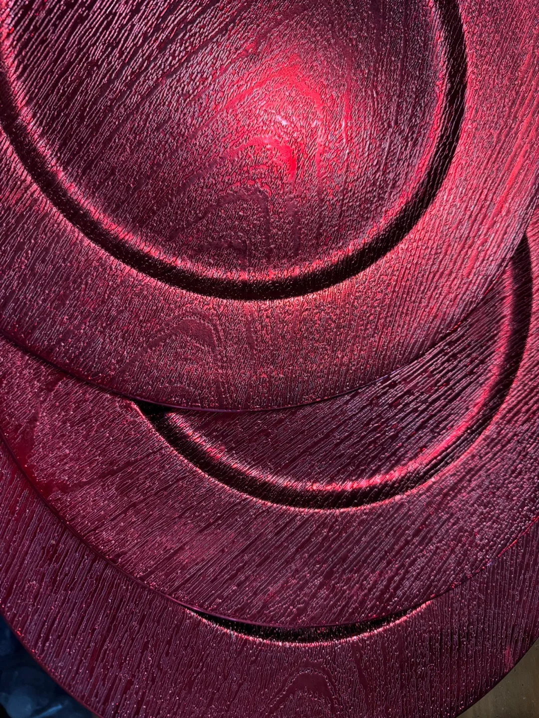 Charger Plates - Silver and Red thumbnail