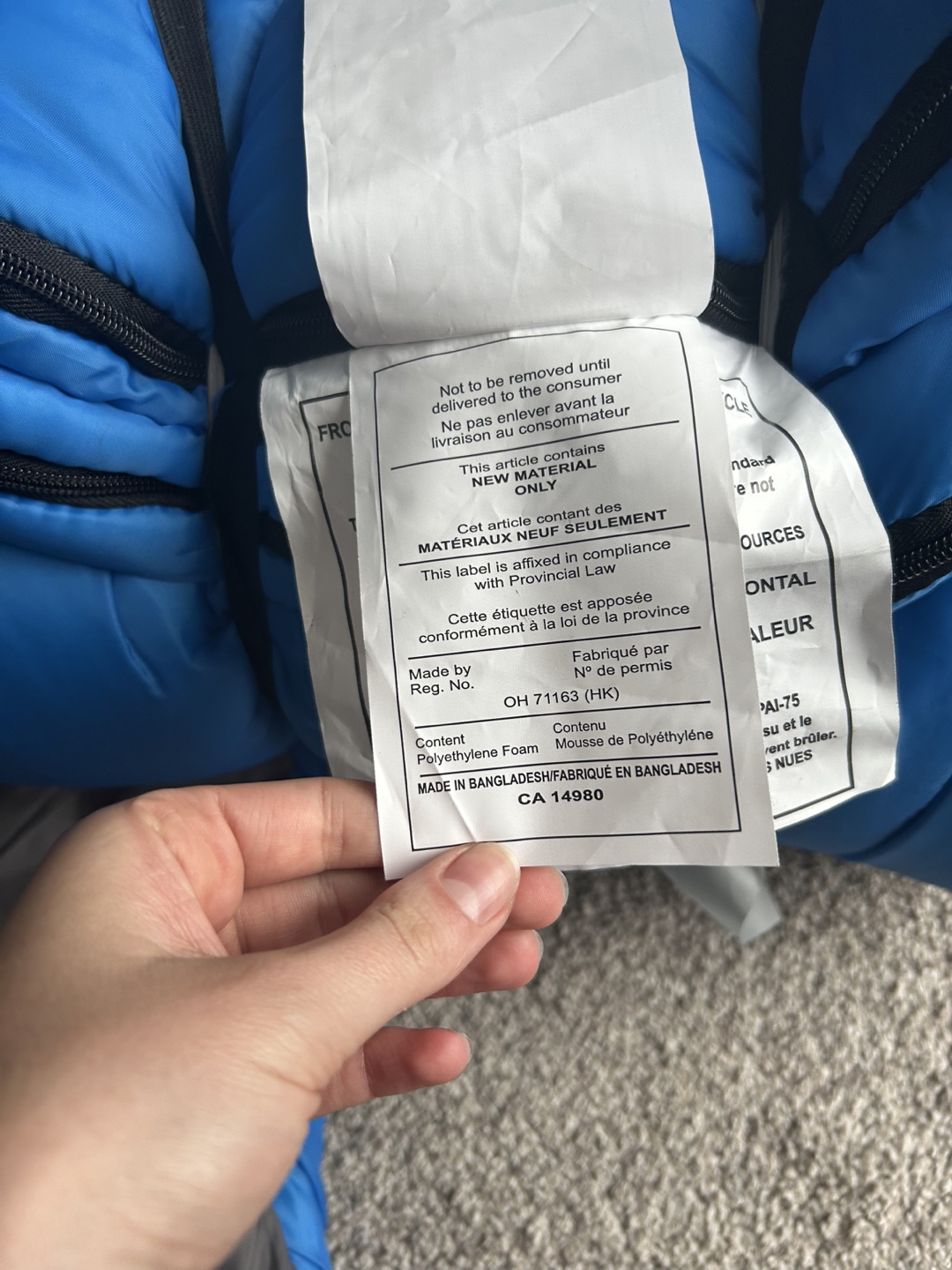 Blue Sleeping Bag - New - photo 4