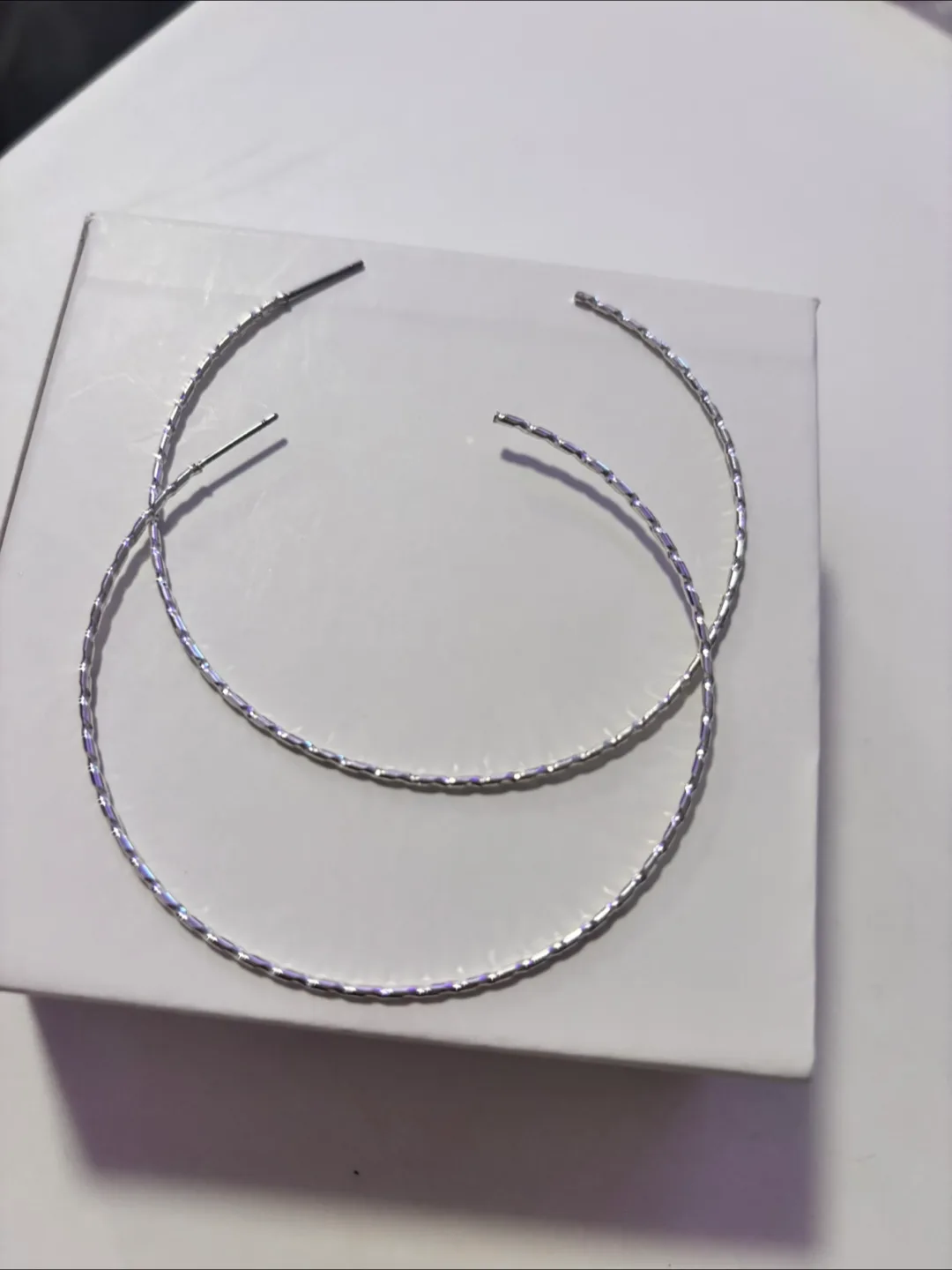 Silver Hoop Earrings thumbnail