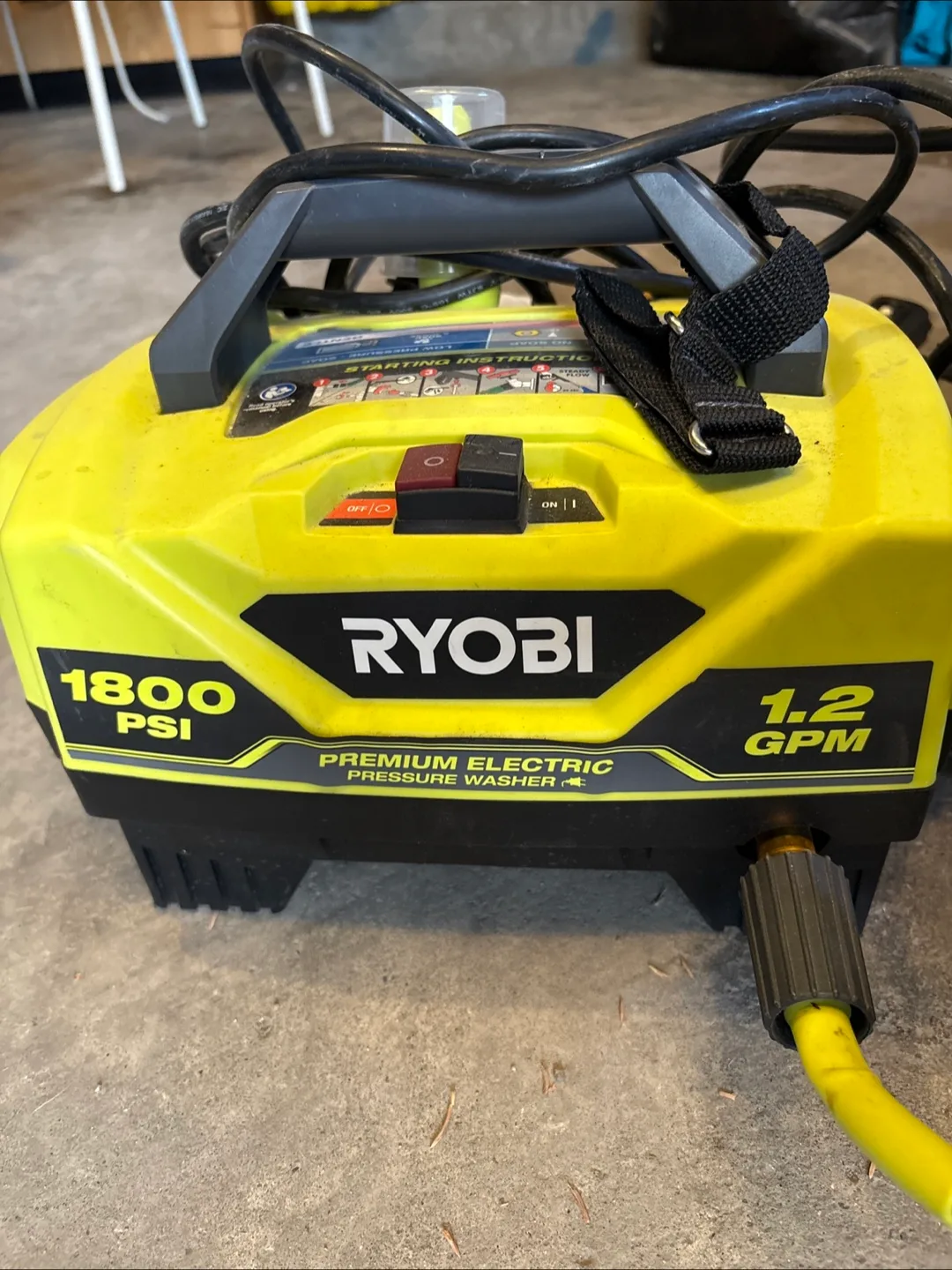 Ryobi 1800 PSI Premium Electric Pressure Washer thumbnail