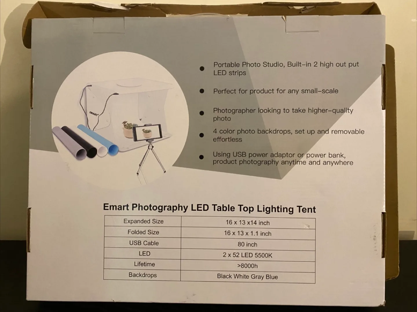 Table Top Light Box - EMART image indicator(2)