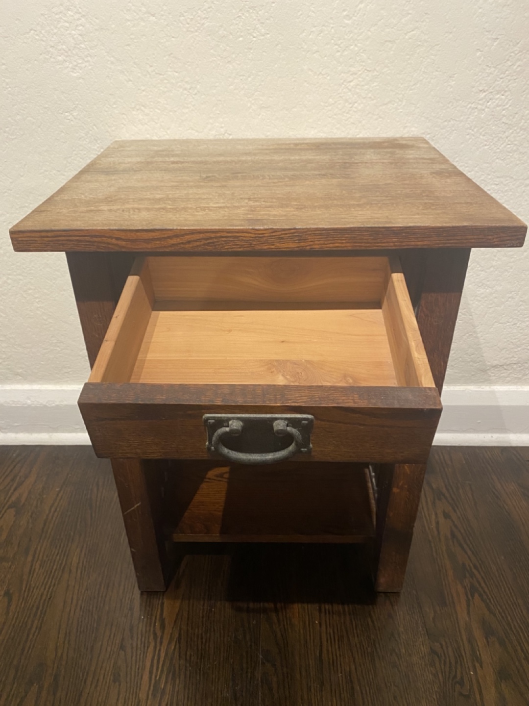 MOVING SALE: Wooden Side Table with Drawer - photo 2