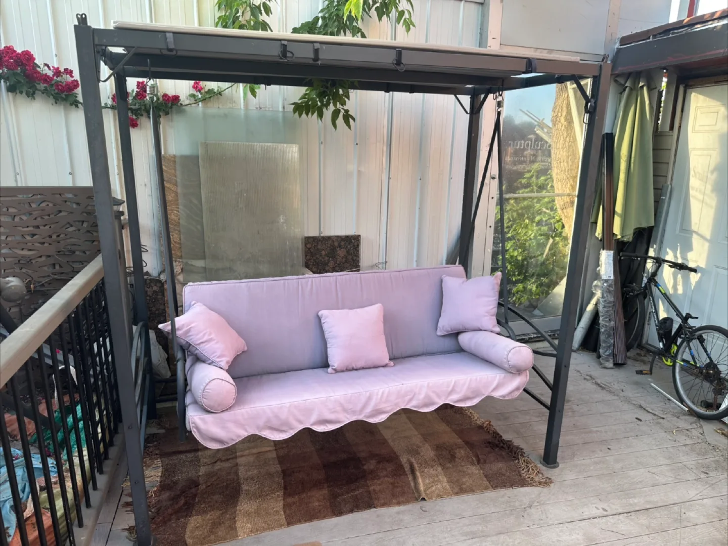 Outdoor Patio Swing with Canopy thumbnail