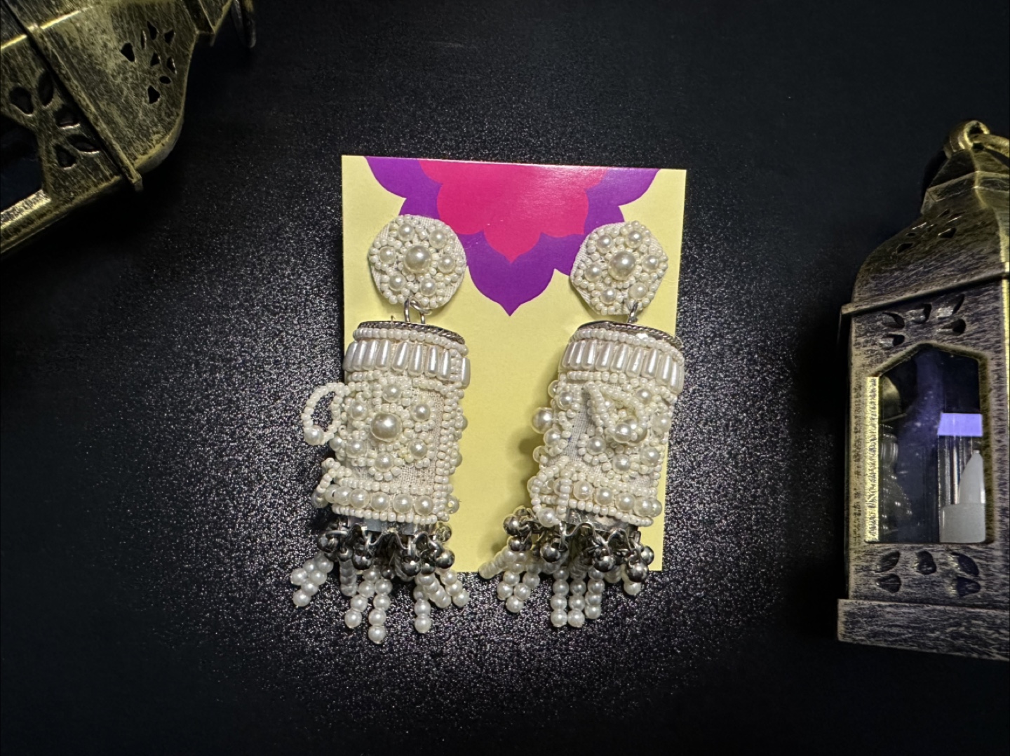 Elegant Pearl Beaded Earrings – Festive & Unique! - photo 2