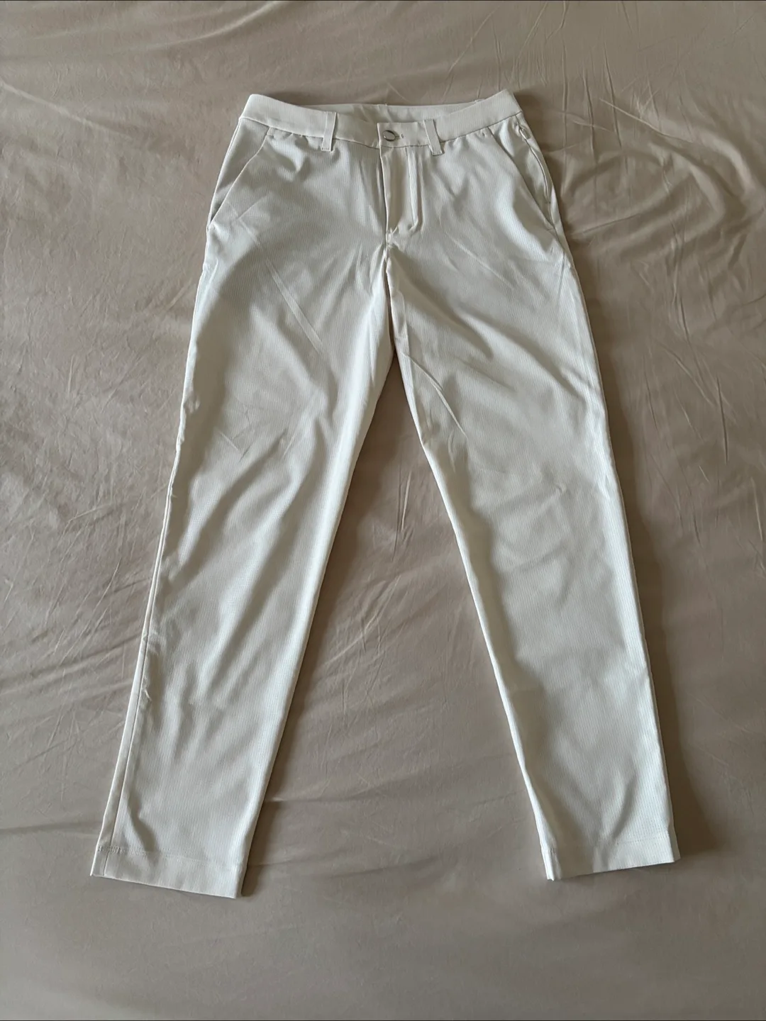 Lululemon Ivory WovenAir Slim-Fit Trousers thumbnail