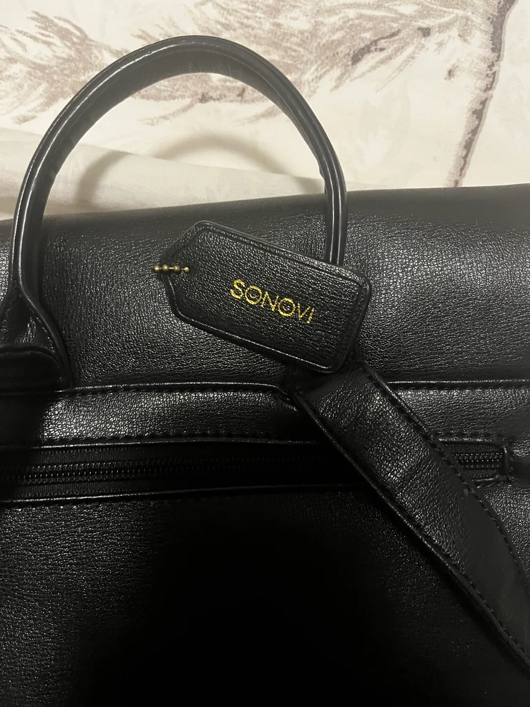 Sonovi Black Backpack,SV7FHB904BK thumbnail
