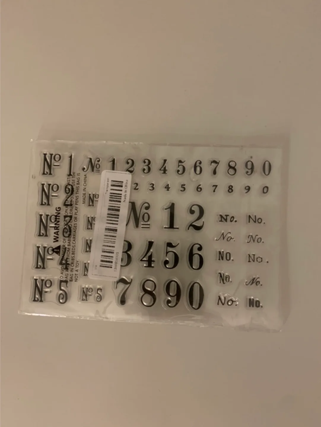 #freecycle Number Stamps Set - New in Package! thumbnail