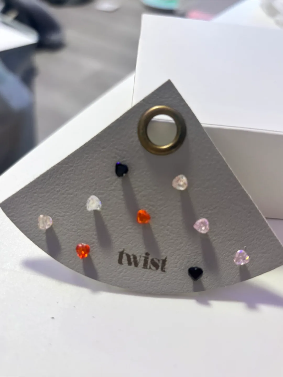 Heart Stud Earrings Set anti allergy thumbnail