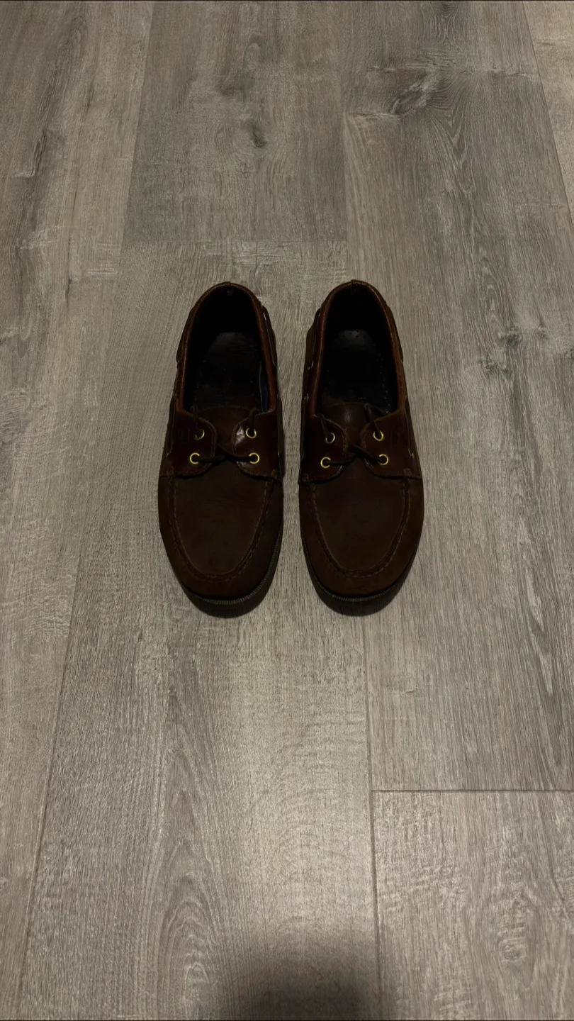 Sperry Top-Sider Brown Leather Boat Shoes thumbnail