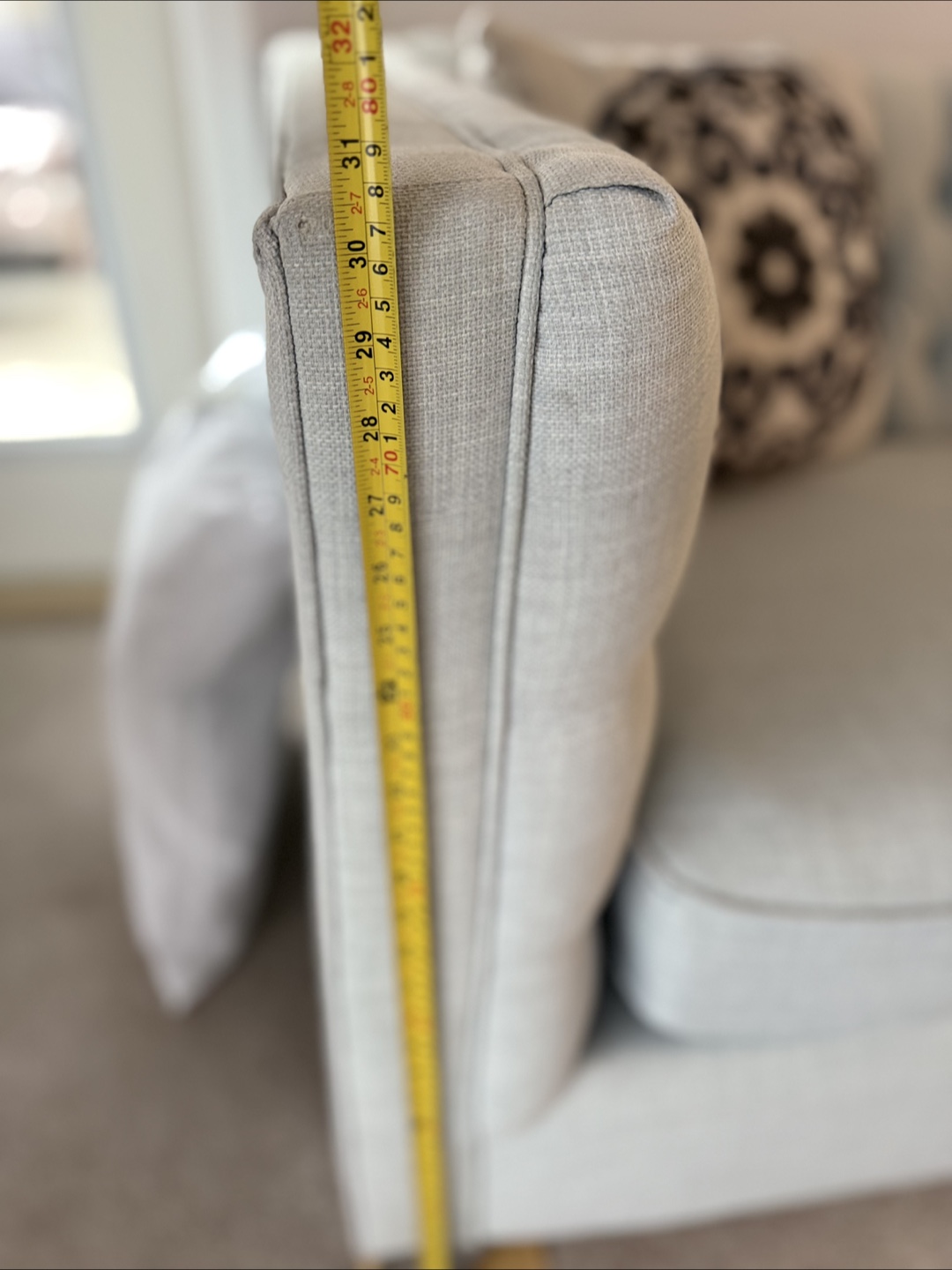 Light Grey Sofa stylish - 83" Long - photo 4