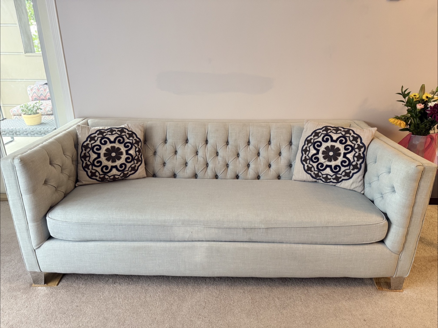Light Grey Sofa stylish - 83" Long