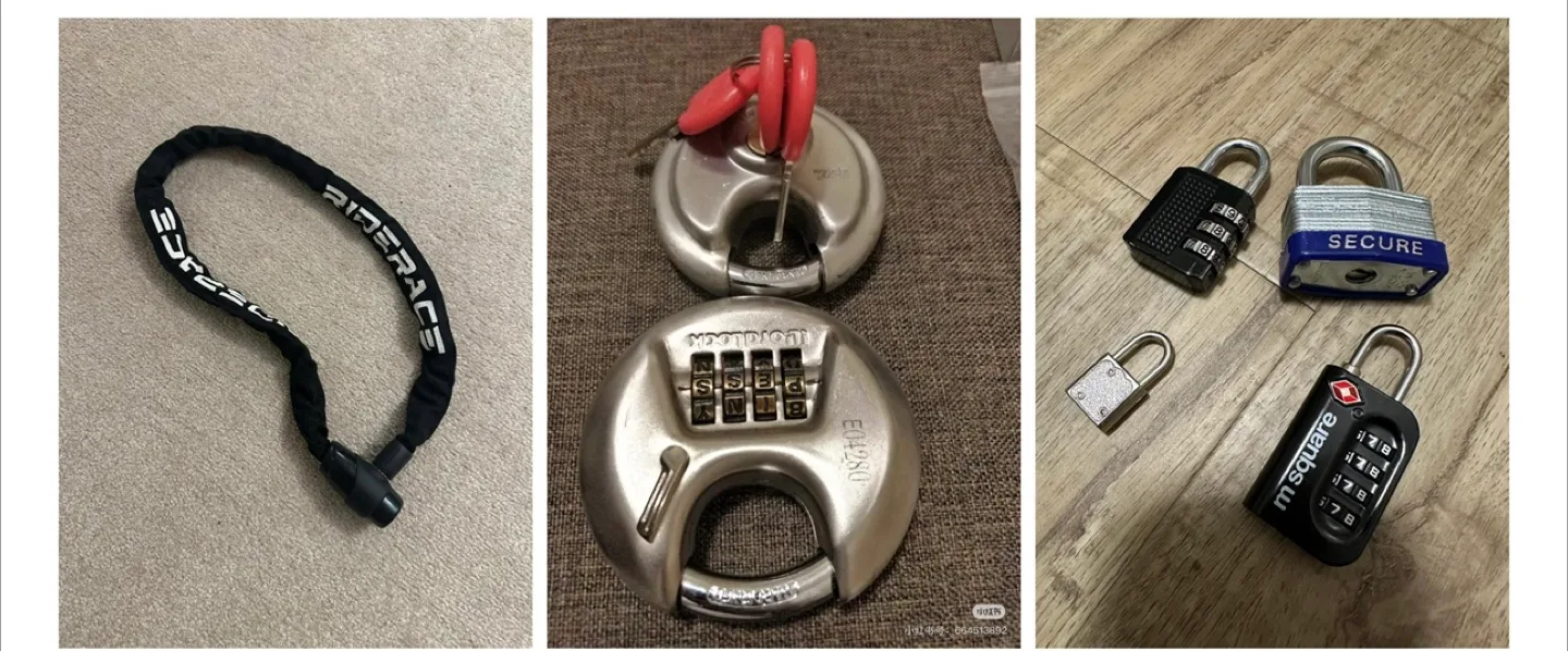 Bike Lock, Padlocks, Combination Locks - Bundle thumbnail