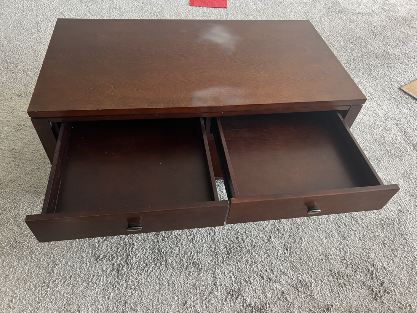 Wooden Coffee Table with Drawers - photo 2