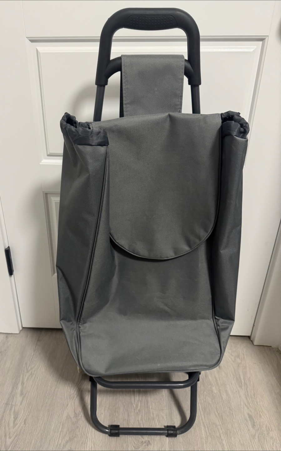 Grey Folding Shopping Cart - photo 2