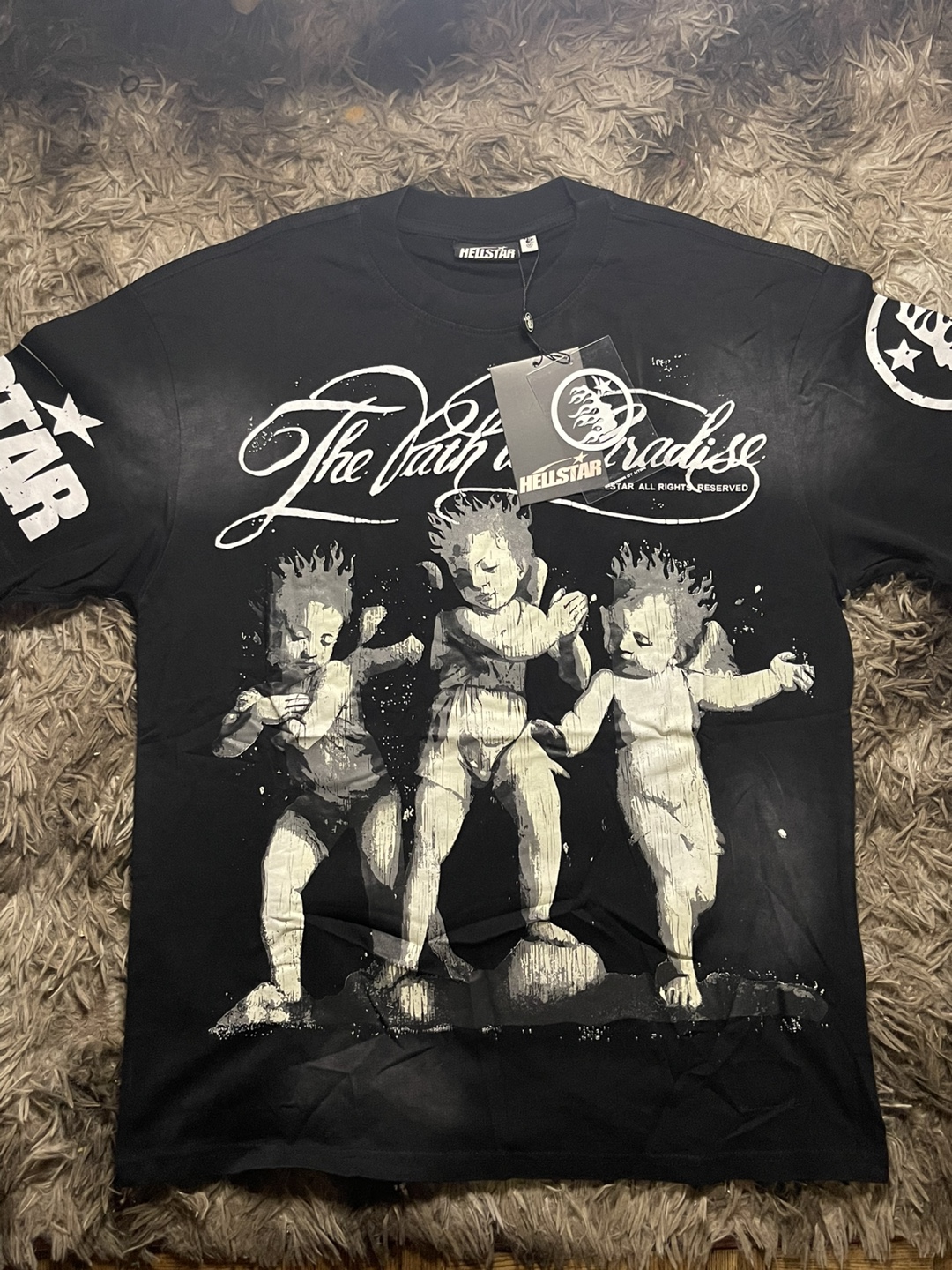 Hellstar Cherubs T-Shirt 'Black' - Medium