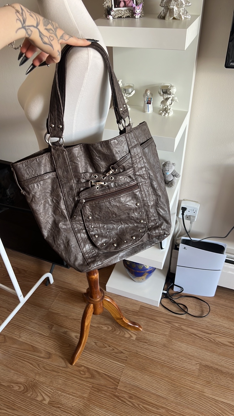 Brown leather Shoulder Bag