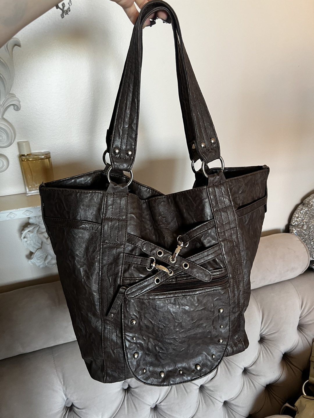 Brown leather Shoulder Bag - photo 2
