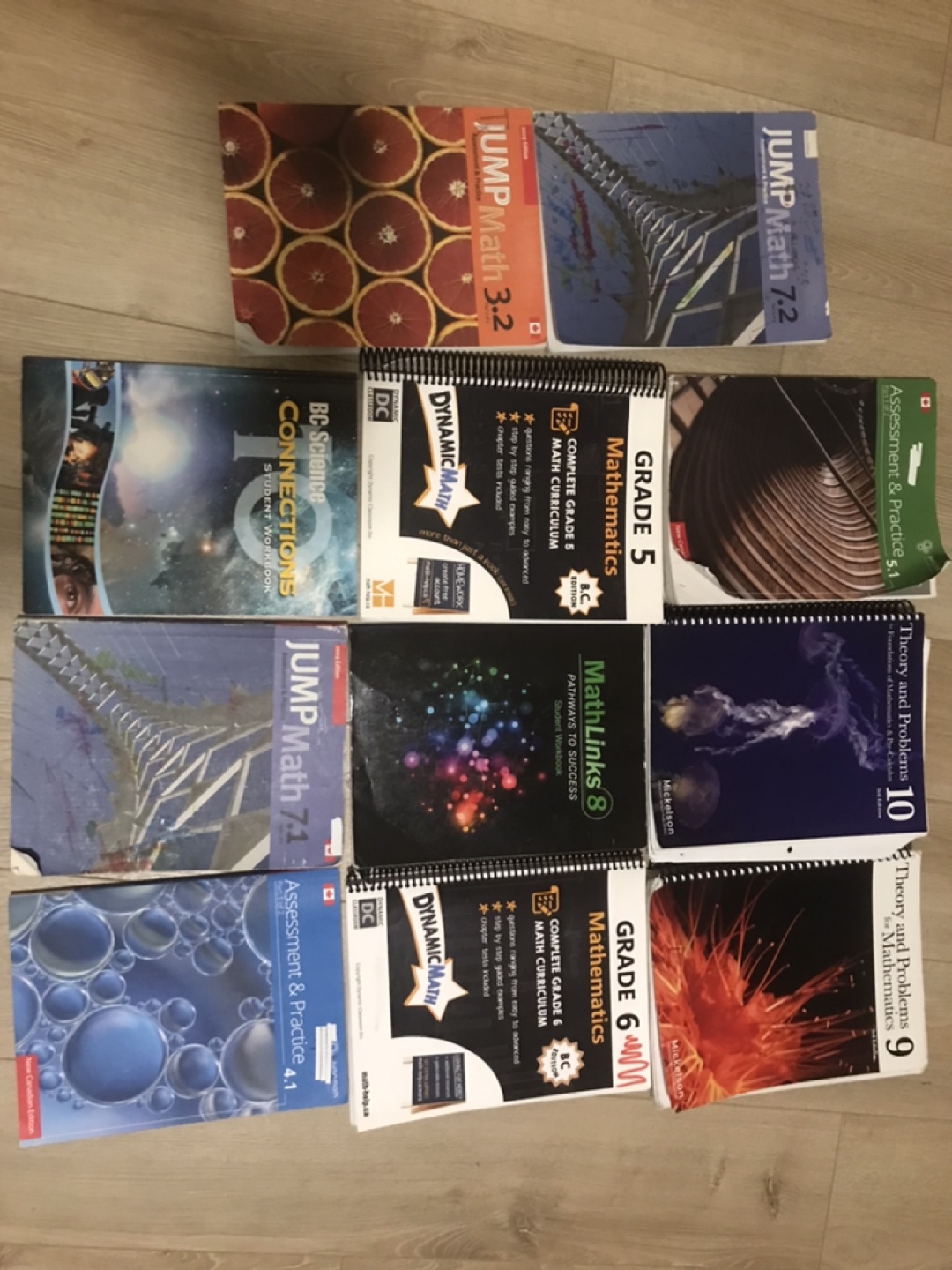 Mixed Lot of Math & Science Workbooks