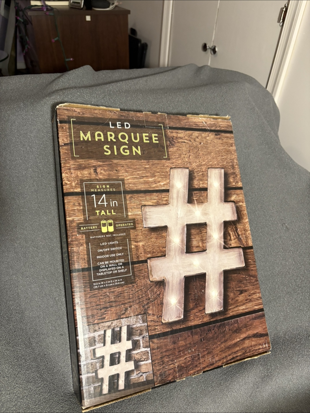 LED Marquee Sign Hashtag Sign