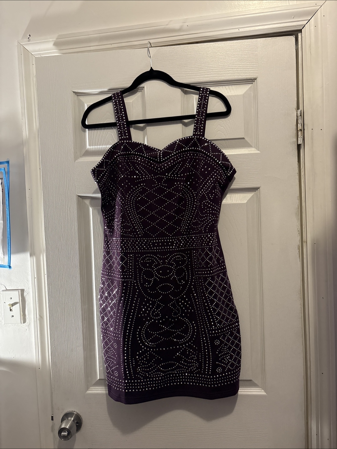 Purple Body Con Dress