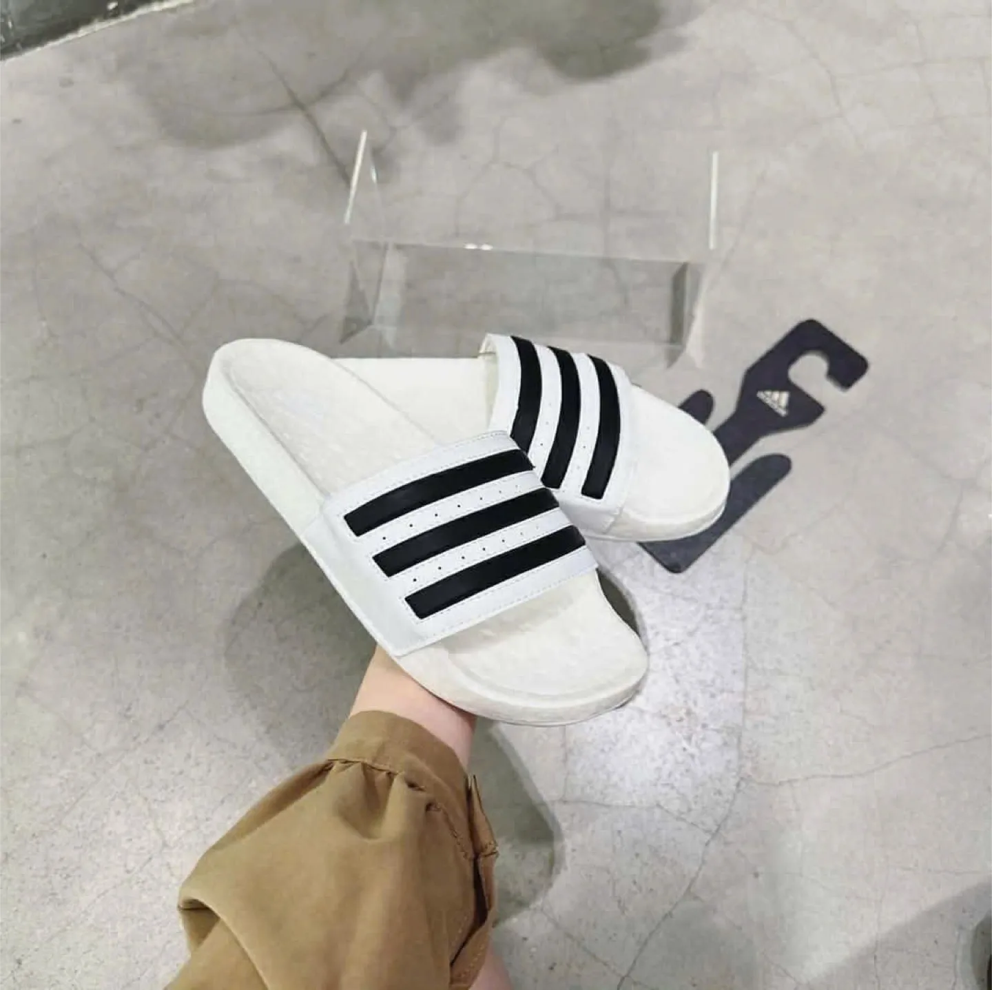 Adidas Adilette Boost Slides Size M7 NWT thumbnail