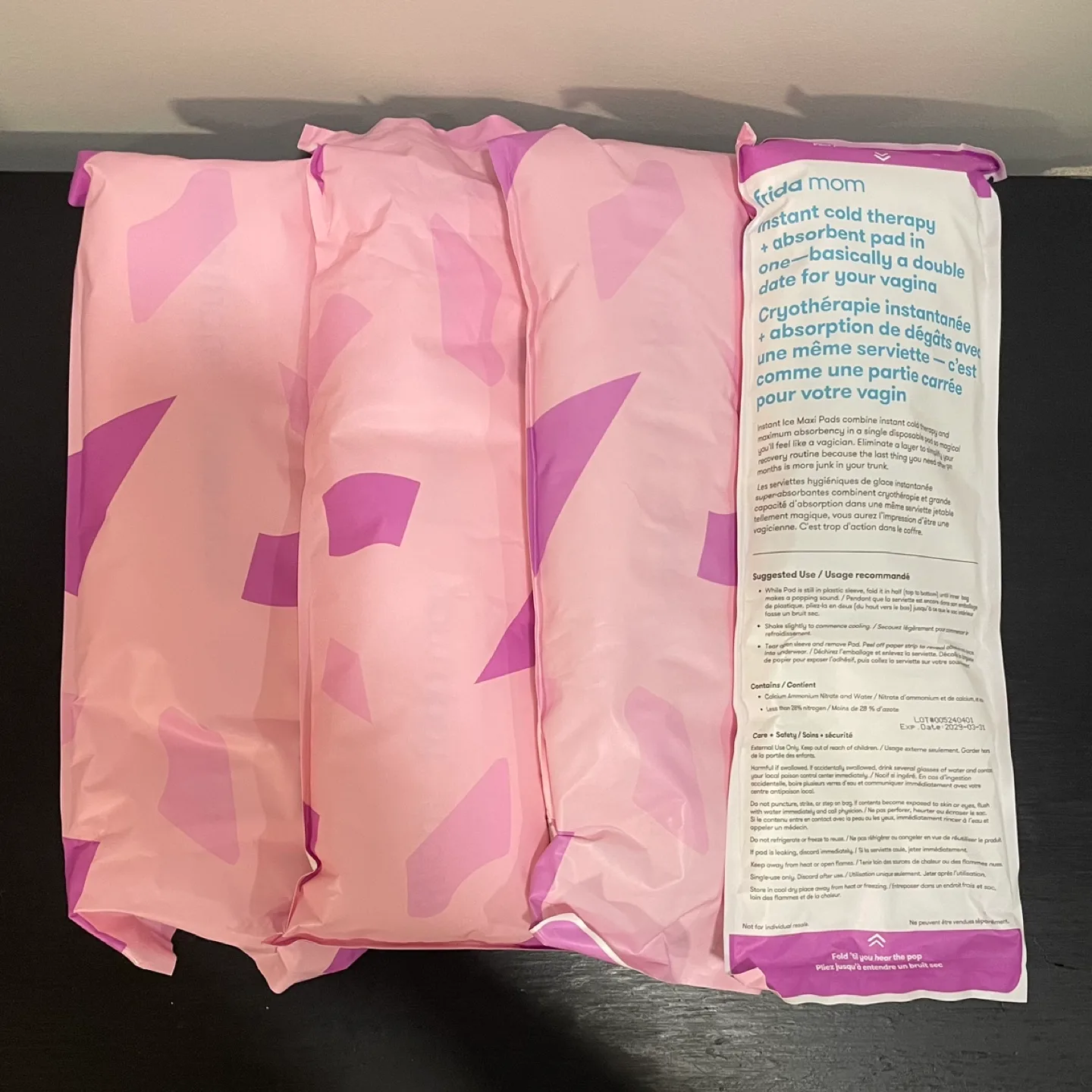 Frida Mom Instant Ice pads (x4)