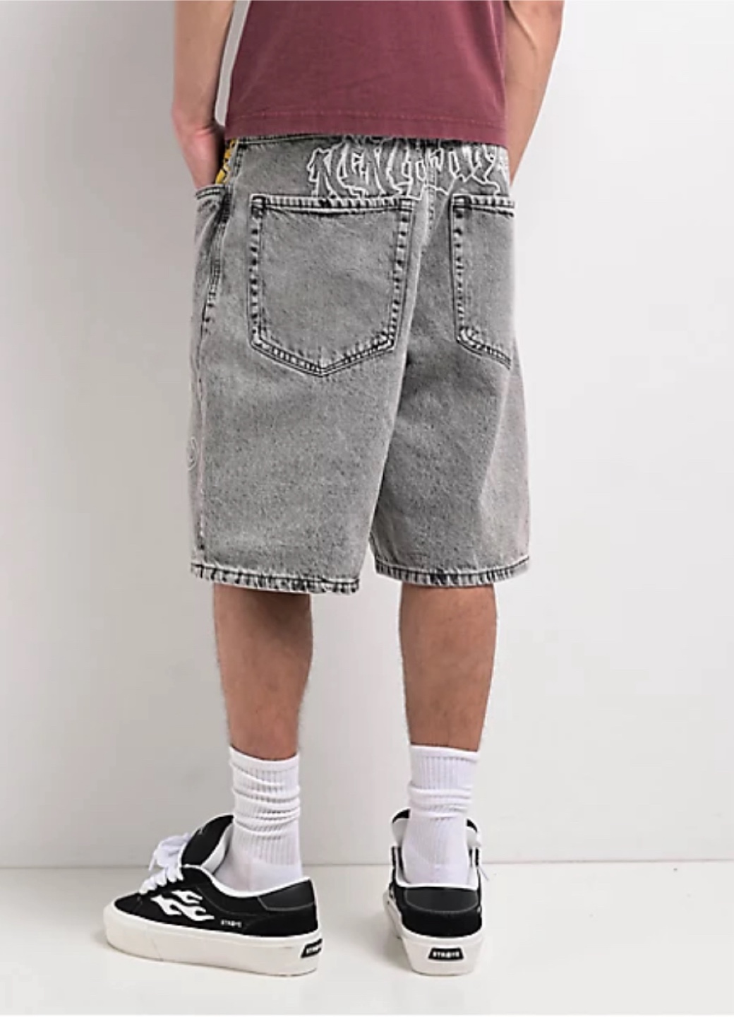 NINTH HALL Grey Denim jorts - photo 2