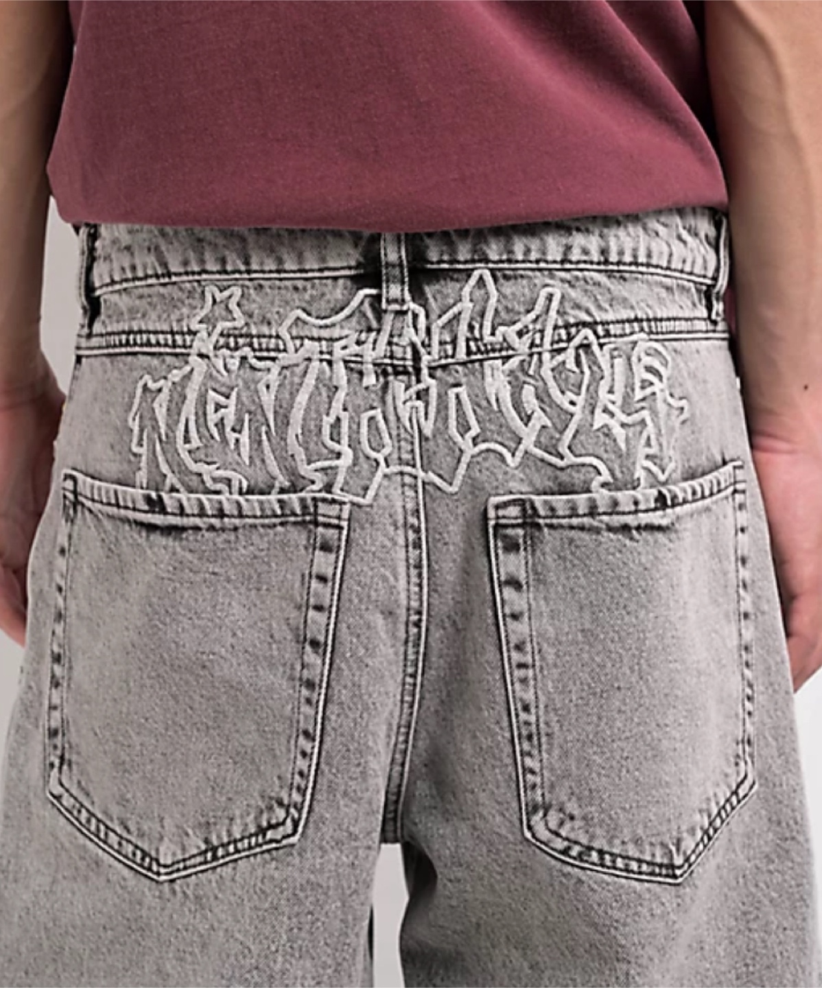 NINTH HALL Grey Denim jorts - photo 3