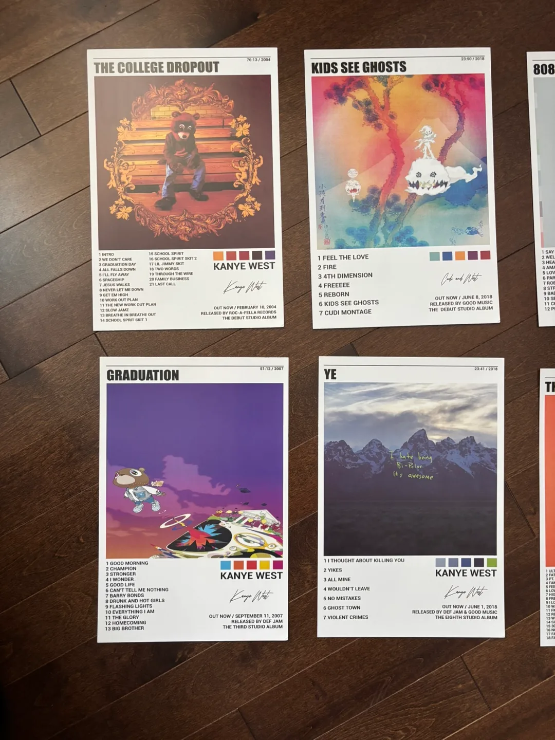 Kanye West Album Cover Posters (8) image indicator(2)
