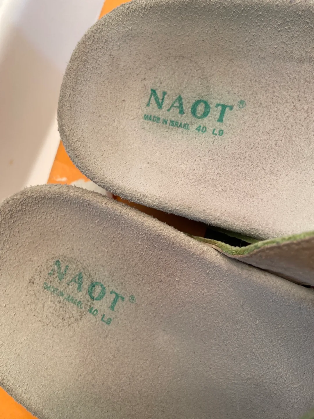 Naot Green Leather Sunflower Sandals - Size 40 image indicator(2)