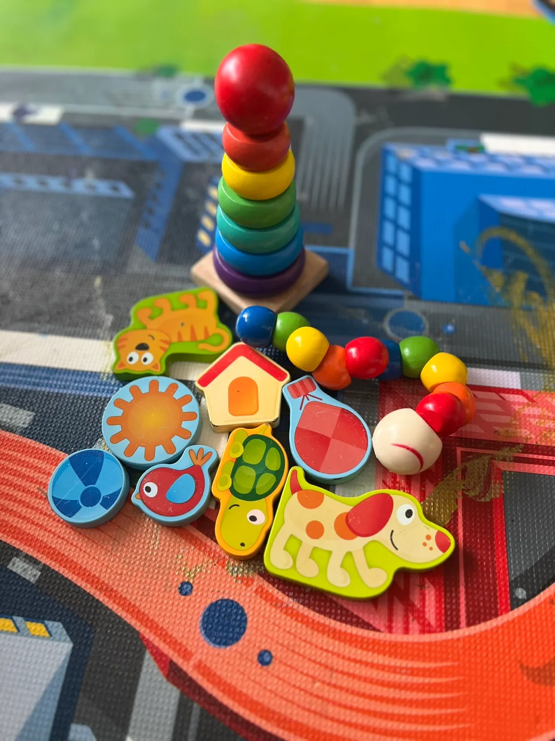 Wooden Stacking Toy & Animal Blocks thumbnail