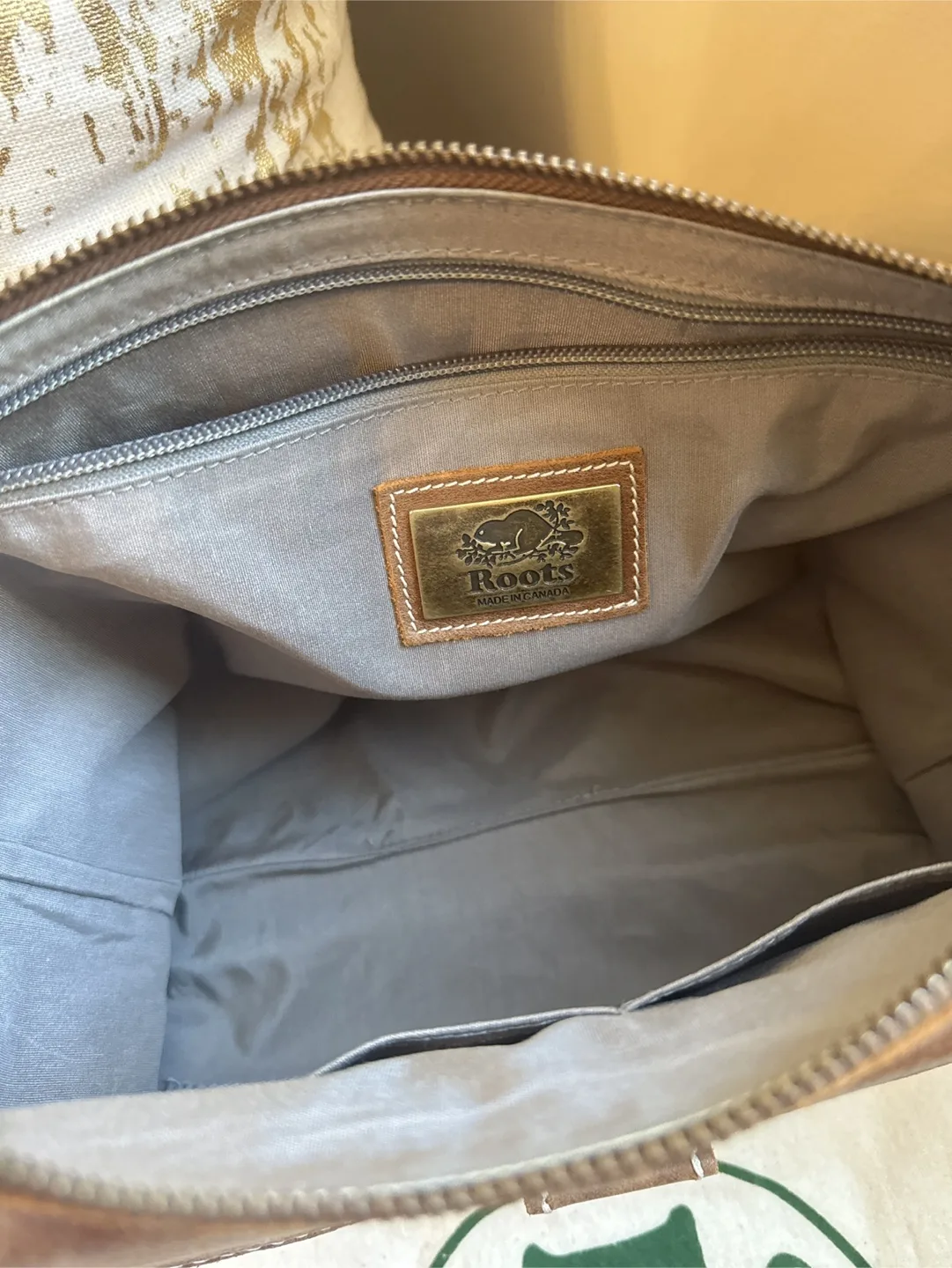 Roots Leather Satchel Bag/ work laptop school bag briefcase image indicator(7)