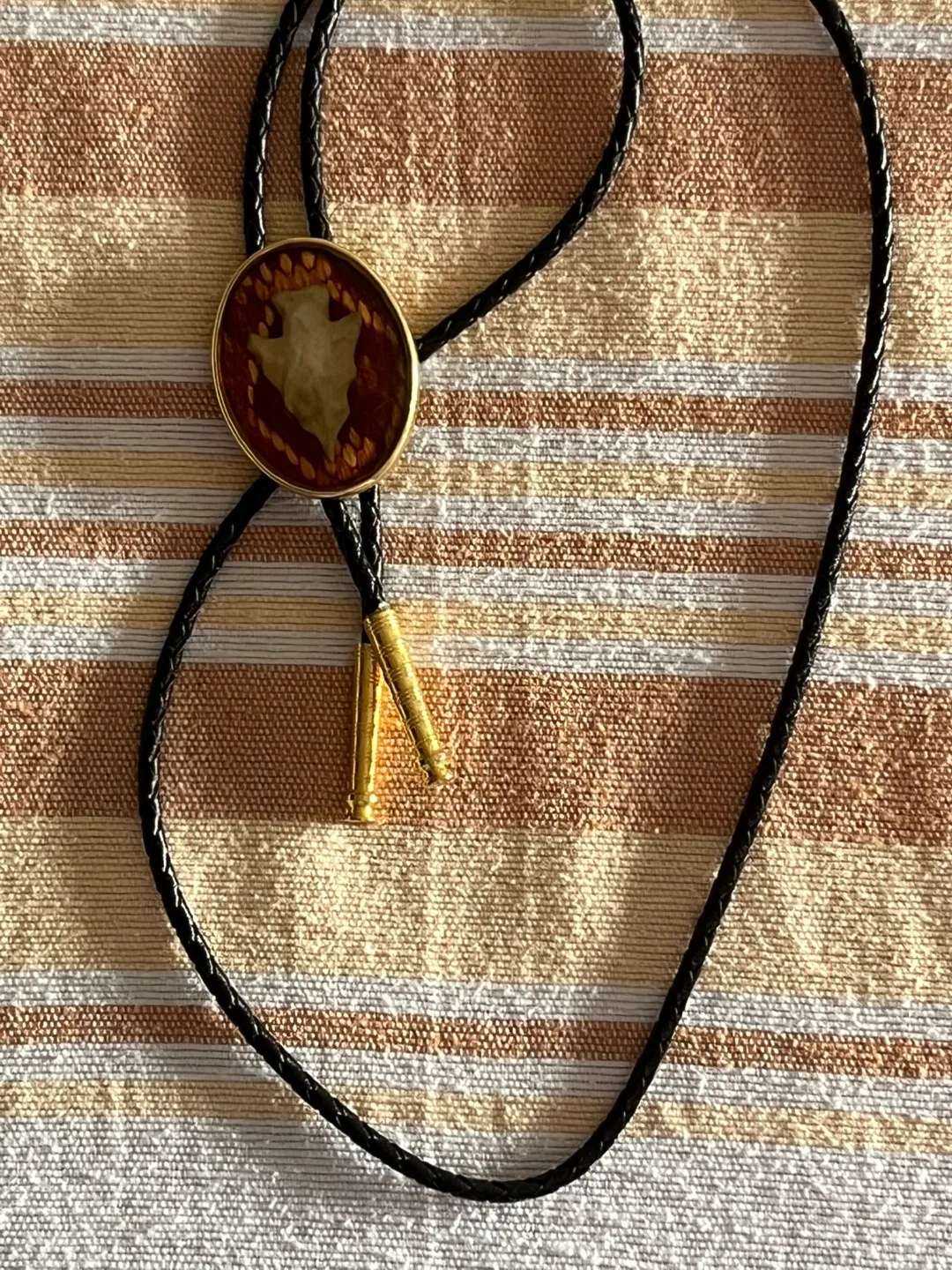 Vintage Von West Arrowhead Bolo Tie. image indicator(5)