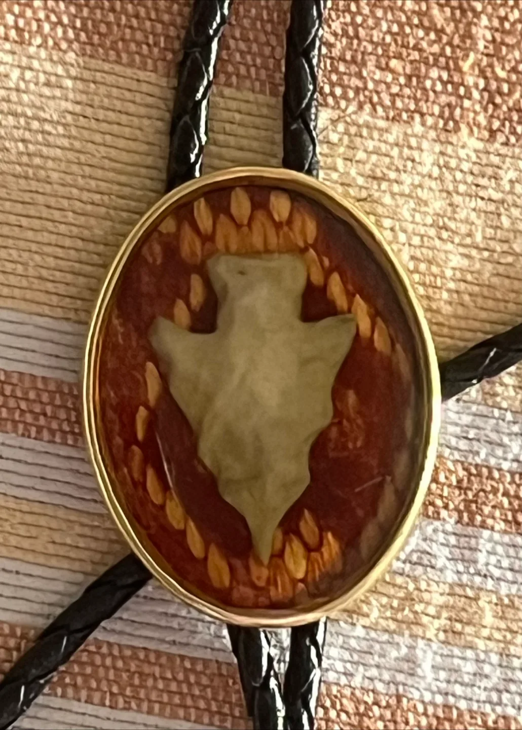 Vintage Von West Arrowhead Bolo Tie. image indicator(4)