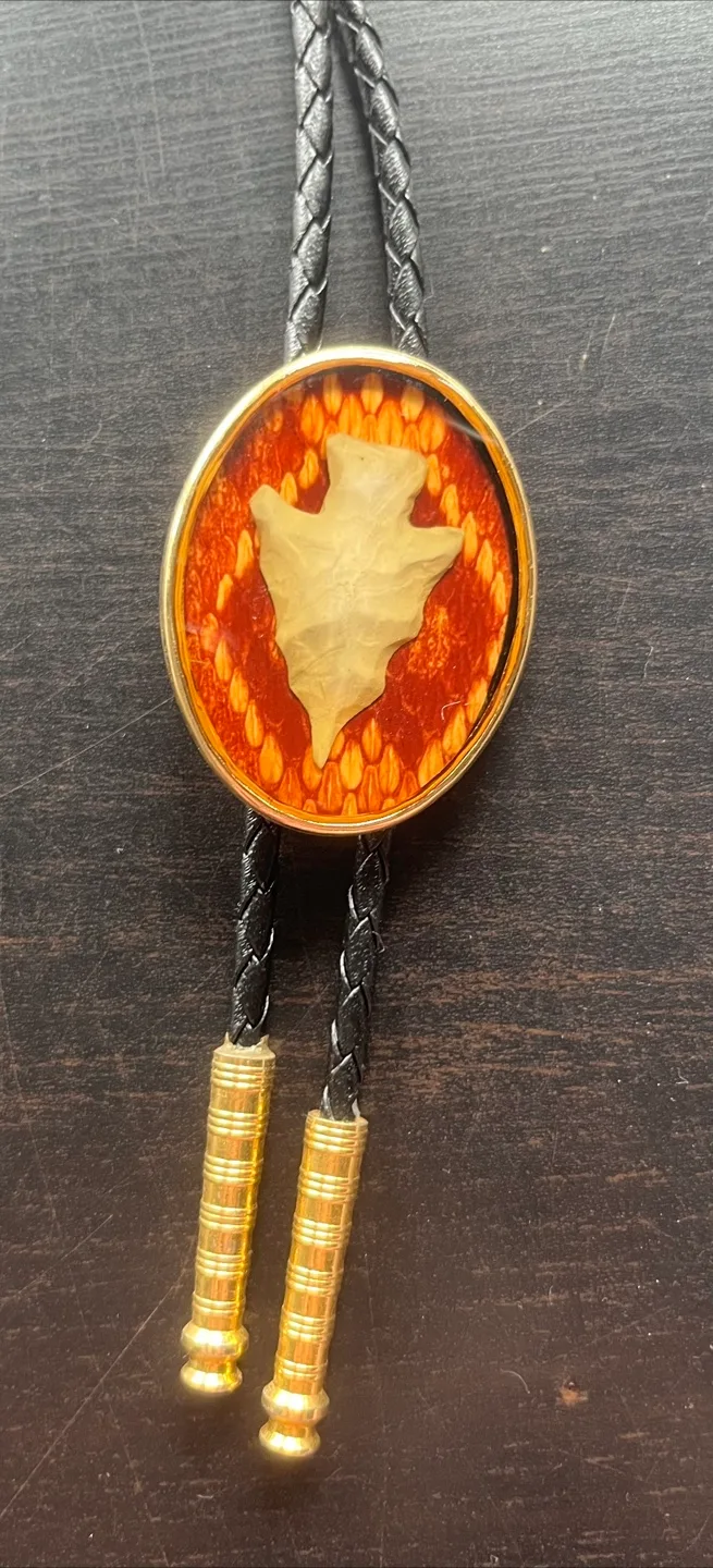 Vintage Von West Arrowhead Bolo Tie. image indicator(6)