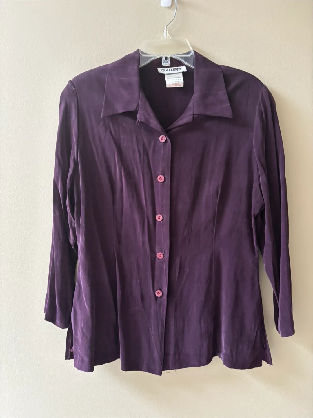 #freecycle  Purple Button-Down Shirt - Size 11/12 thumbnail